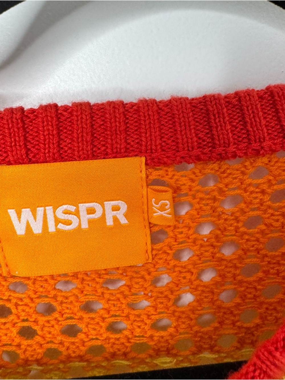 Wispr Open-Stitch Rainbow cotton silk Crew Sweater xs - Picture 5 of 9